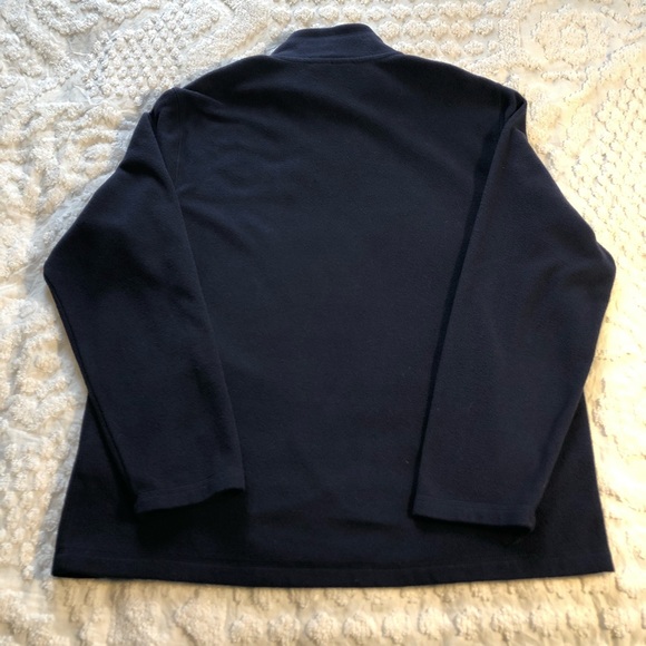 Navy blue fleece Charter Club 1/4 zip size medium 100% polyester - Picture 7 of 7